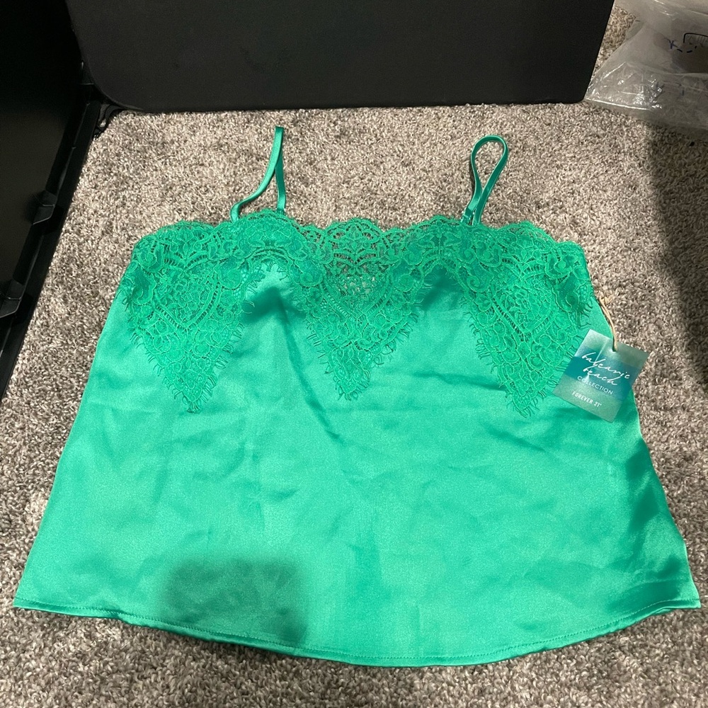 Forever 21 Woven Top Cami- Teal